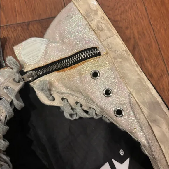 AUTHENTIC Golden Goose Gray High-Top Sneakers