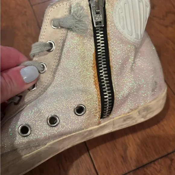 AUTHENTIC Golden Goose Gray High-Top Sneakers