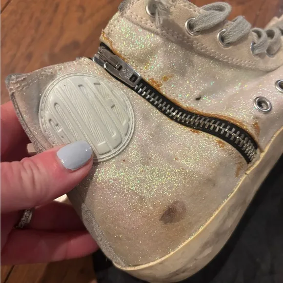 AUTHENTIC Golden Goose Gray High-Top Sneakers