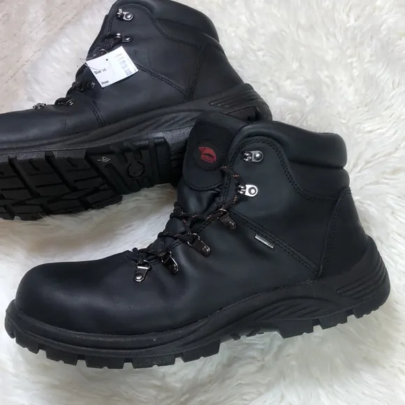 Avenger Boots: Men's  Black Waterproof EH Steel Toe Slip-Resistant Work Boots