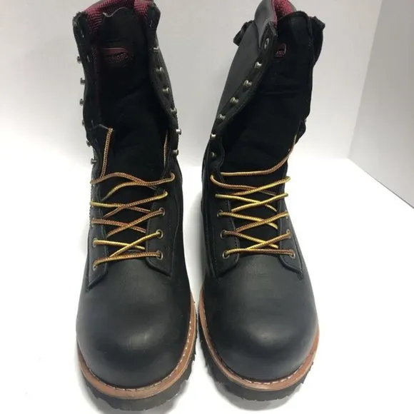 Avenger Men’s 8” Waterproof Logger Boots Black, Size 14 M