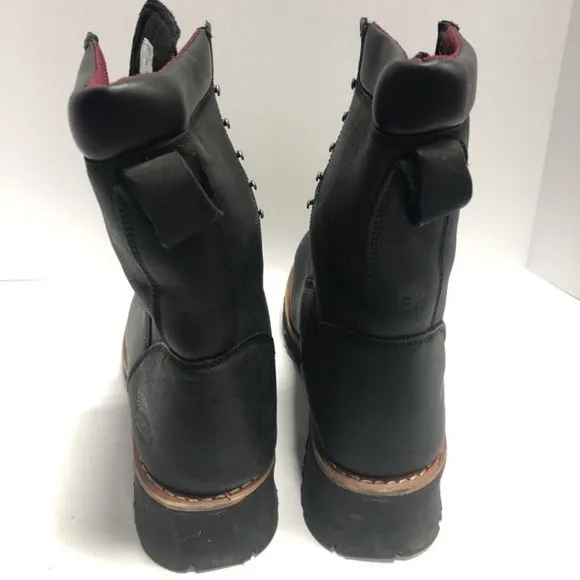 Avenger Men’s 8” Waterproof Logger Boots Black, Size 14 M