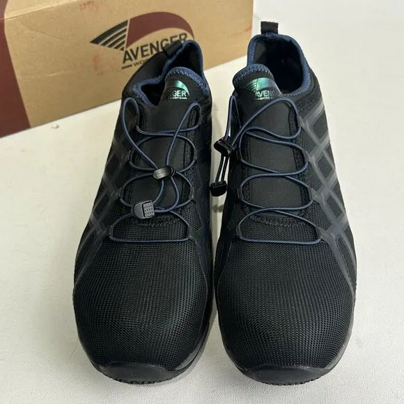 Avenger Work Boots Hydro Shoes Black Low Top Ankle Safety Toe Mens Size 11