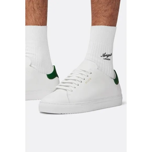 Axel Arigato Clean 90 Sneakers in White &amp; Green 44 with box Mens Athletic Shoes