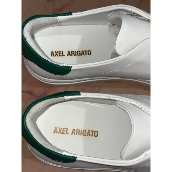 Axel Arigato Clean 90 Sneakers in White &amp; Green 44 with box Mens Athletic Shoes