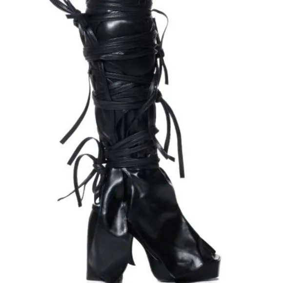 AZALEA WANG &quot; READILY STRAPPED &quot; 2 IN 1 STRAPPY SANDAL IN BLACK ( BRAND NEW !!!!