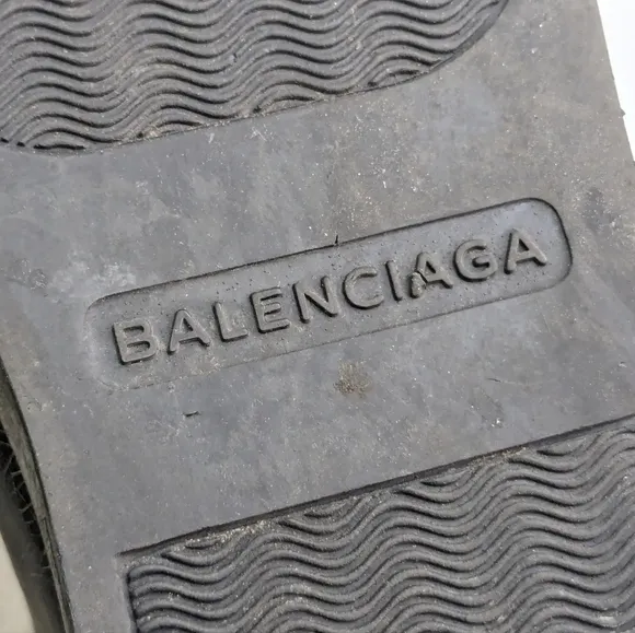 Balenciaga Arena Black Leather Mens 11 High Tops