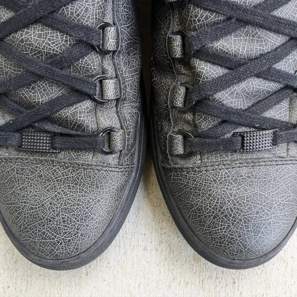 Balenciaga Arena Black Leather Mens 11 High Tops