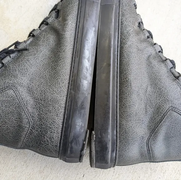 Balenciaga Arena Black Leather Mens 11 High Tops
