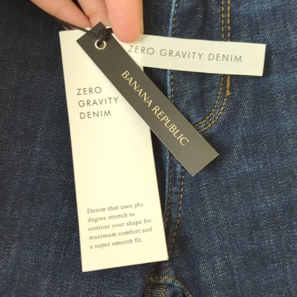 Banana Republic Classic Dark Wash Mid Rise Ankle Length Denim Skinny Jeans 26