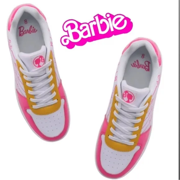 Barbie Tennis Shoes NWT Authentic Barbie Logo Sneackers