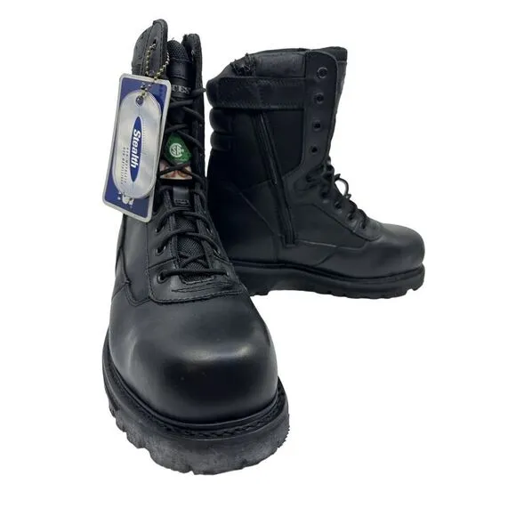 Bates Men's F2413-05 Black Size 7.5 Thinsulate Combat Steel Toe Boots NWTS AS/IS