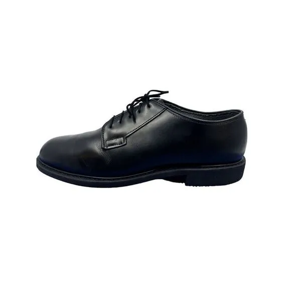BATES MEN'S SZ. 11D SENTRY HIGH SHINE LACE-UP WORK OXFORD SHOES - ROUND TOE EUC