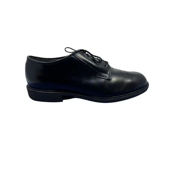 BATES MEN'S SZ. 11D SENTRY HIGH SHINE LACE-UP WORK OXFORD SHOES - ROUND TOE EUC