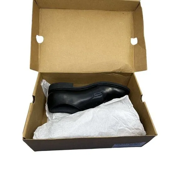 BATES MEN'S SZ. 11D SENTRY HIGH SHINE LACE-UP WORK OXFORD SHOES - ROUND TOE EUC