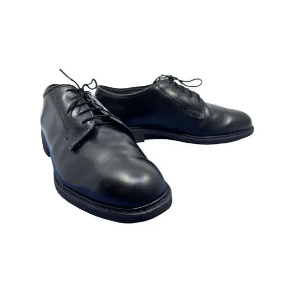 BATES MEN'S SZ. 11D SENTRY HIGH SHINE LACE-UP WORK OXFORD SHOES - ROUND TOE EUC