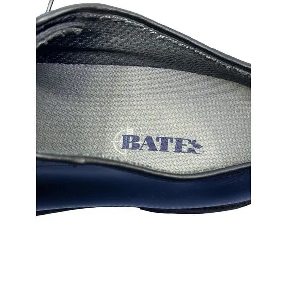 BATES MEN'S SZ. 11D SENTRY HIGH SHINE LACE-UP WORK OXFORD SHOES - ROUND TOE EUC