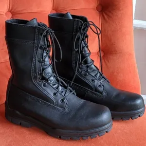 Bates US Navy DuraShocks Oil Resistant Steel Toe 9&quot; Men's Boots Size 8.5
