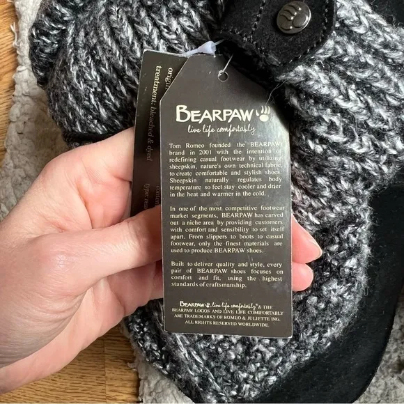 BearPaw: NWOB Women's Black II Suede Knit Cosima Pull-On NEVERWET Boots Size 12