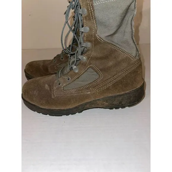 Belleville 600 ST 7.5R ASTM F2413-05 Steel Toe Boots Vibram Sole Sage Gr…