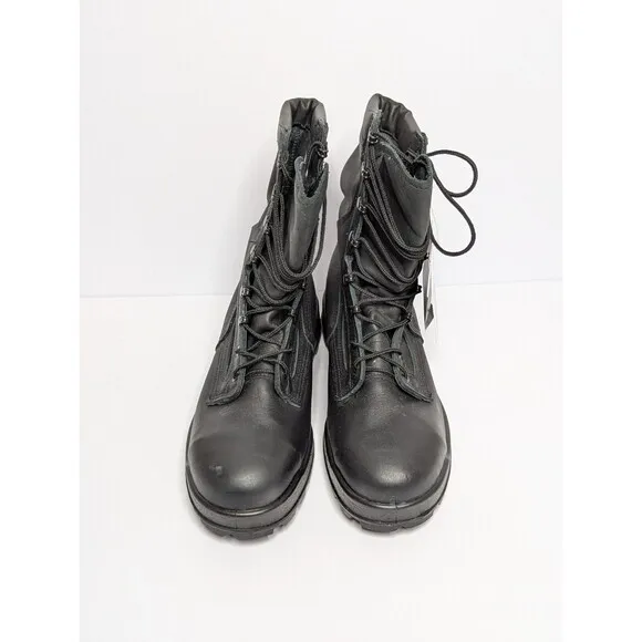 Belleville Mens Size 10.5 R Black Steel Toe Boots ASTM F 2413-05 Vibram Soles