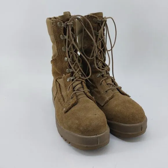Belleville Size 5.5 Combat Boots Steel Toe Suede Lace Up