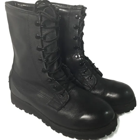 Belleville Steel Toe Black Leather Gore Tex Boots