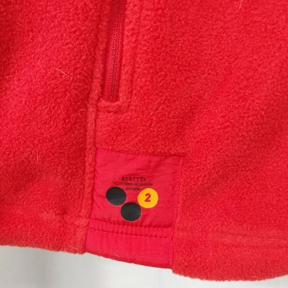 Beretta Jacket Mens XL Red Fleece Polartec Active Track Full Zip Pockets Hunter