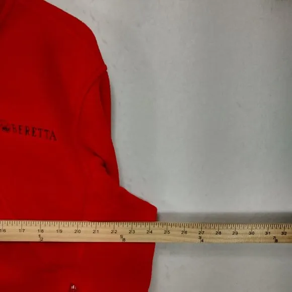 Beretta Jacket Mens XL Red Fleece Polartec Active Track Full Zip Pockets Hunter