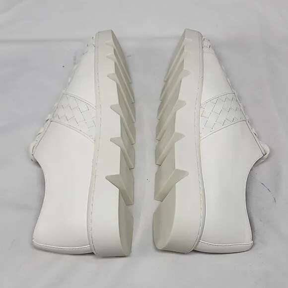 🔥BERNARDO🔥STYLE DAKOTA SLEEK WOVEN WHITE LEATHER WOMAN'S 10.0 MADE BRAZIL NWOB