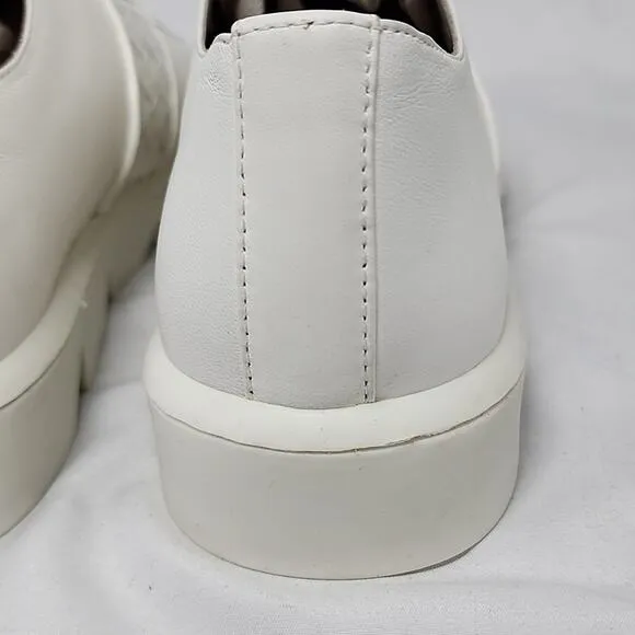 🔥BERNARDO🔥STYLE DAKOTA SLEEK WOVEN WHITE LEATHER WOMAN'S 10.0 MADE BRAZIL NWOB