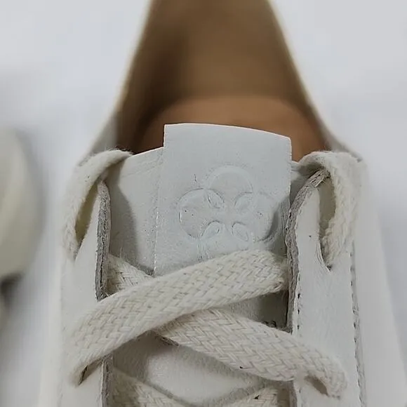 🔥BERNARDO🔥STYLE DAKOTA SLEEK WOVEN WHITE LEATHER WOMAN'S 10.0 MADE BRAZIL NWOB