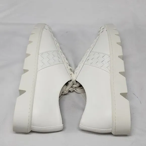 🔥BERNARDO🔥STYLE DAKOTA SLEEK WOVEN WHITE LEATHER WOMAN'S 10.0 MADE BRAZIL NWOB