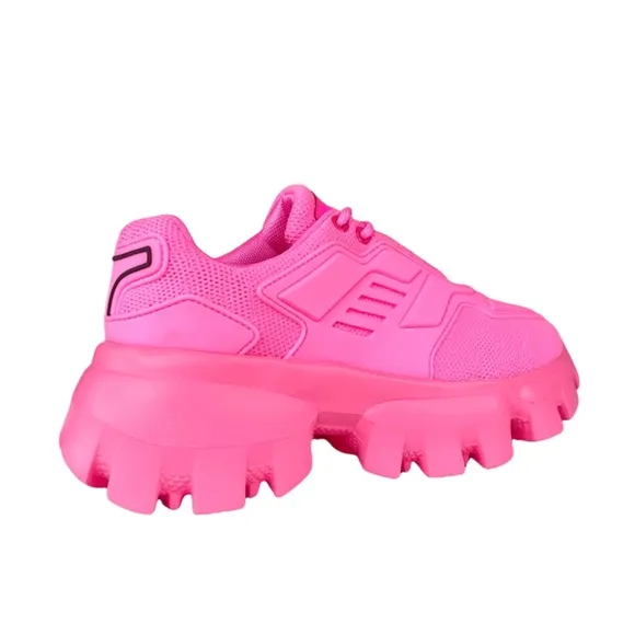 Berness Remi Hot Pink Chunky Sneakers NWT 7