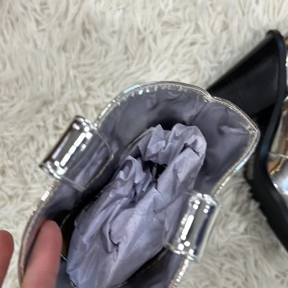 Billini Sergio Silver Chrome Pointed-Toe Western Boots