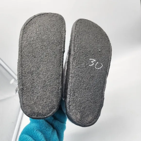 BIRKENSTOCK Andermatt Shearling Light Grey Wool Felt Shoes Slippers Youth Size 3