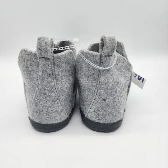 BIRKENSTOCK Andermatt Shearling Light Grey Wool Felt Shoes Slippers Youth Size 3