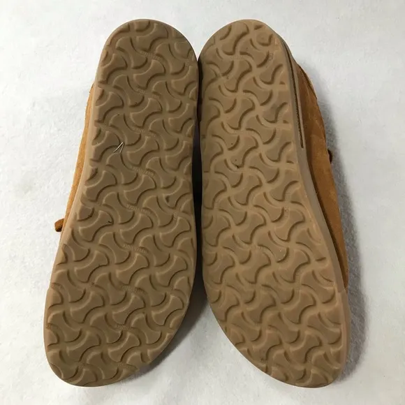 Birkenstock bend low size 40 tan suede lace up sneakers shoes cork footbed