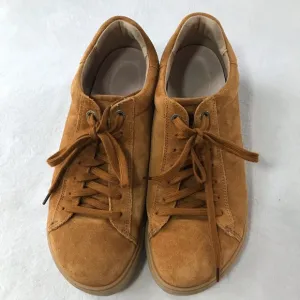 Birkenstock bend low size 40 tan suede lace up sneakers shoes cork footbed
