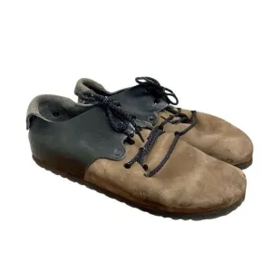 Birkenstock Montana Brown Natural Leather Men Comfort Shoes EU 39 L 8 M 6 Black