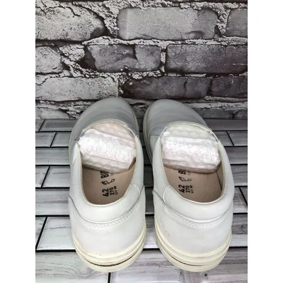 Birkenstock Oswego White Leather Slip On Casual Loafers Shoes Women 42EU/11M US