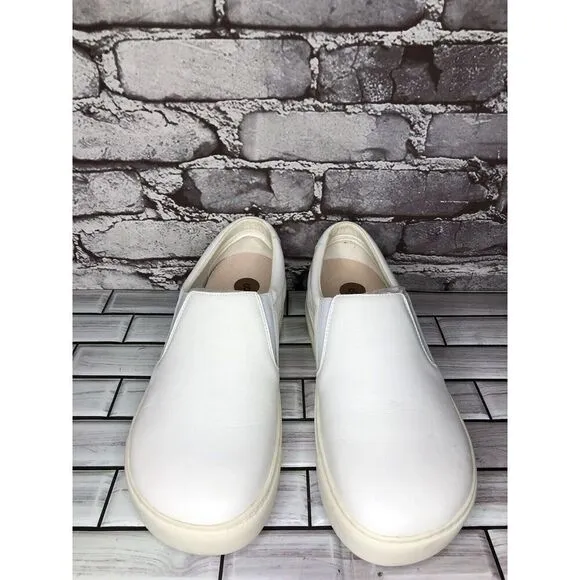 Birkenstock Oswego White Leather Slip On Casual Loafers Shoes Women 42EU/11M US