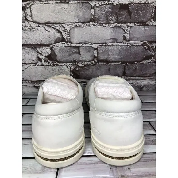 Birkenstock Oswego White Leather Slip On Casual Loafers Shoes Women 42EU/11M US