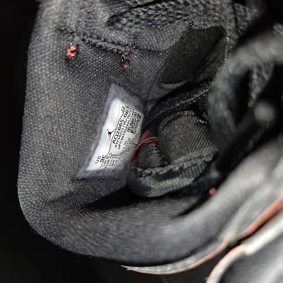 Black‎ and Red High-Top Sneakers with Glossy Finish