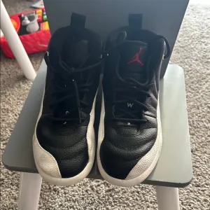 Black and White Jordan High-Top Sneakers