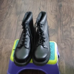Black Lace-Up Boots