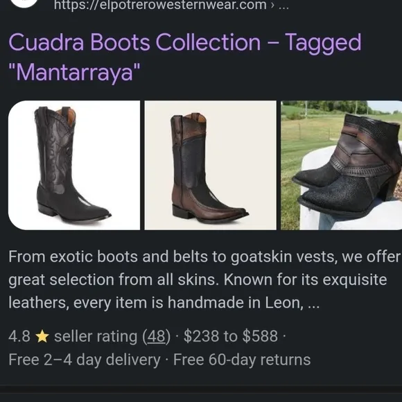 Black Round Toe Mantarraya Exotic Leather Women's Western Cowboy Boots Size5 1/2