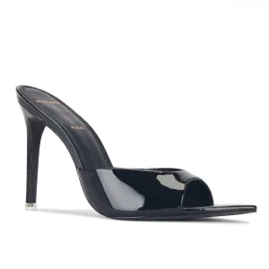 BLACK SUEDE STUDIO | NIB Brea High Heel Mule Black Patent
