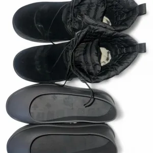 Black Ugg Boots with Removable Waterproof Soles