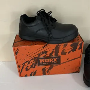 Black Work By Red Wing  Steel Toe Slip Resistant Shoes Size 9WW  NIB